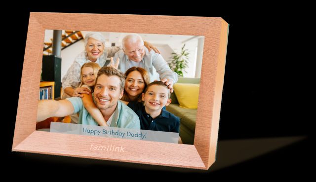 Foto eines Familink Fotorahmens