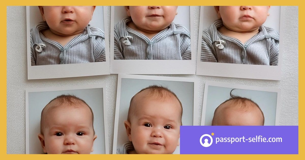 Biometrische Fotoverarbeitung eines Babys