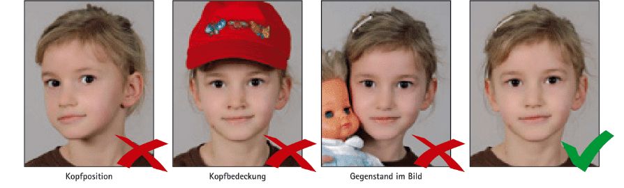 Typische Fehler bei Kinder Passfotos