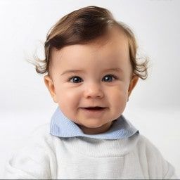 Ausweisfoto eines Babys