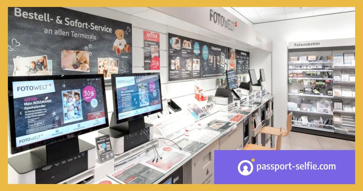 Foto-Automaten bei einem Rossmann-Fotowelt